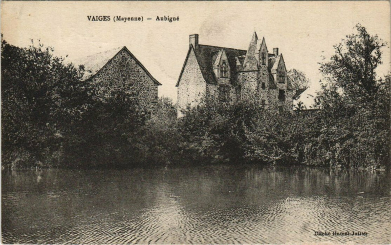 Carte postale ancienne Vaigas - Aubigne