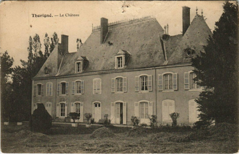 Carte postale ancienne Therigne - Le Chateau
