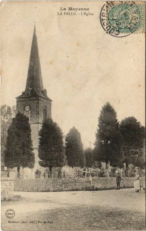 Carte postale ancienne La Mayenne - La Pallu - L'Eglise à Mayenne