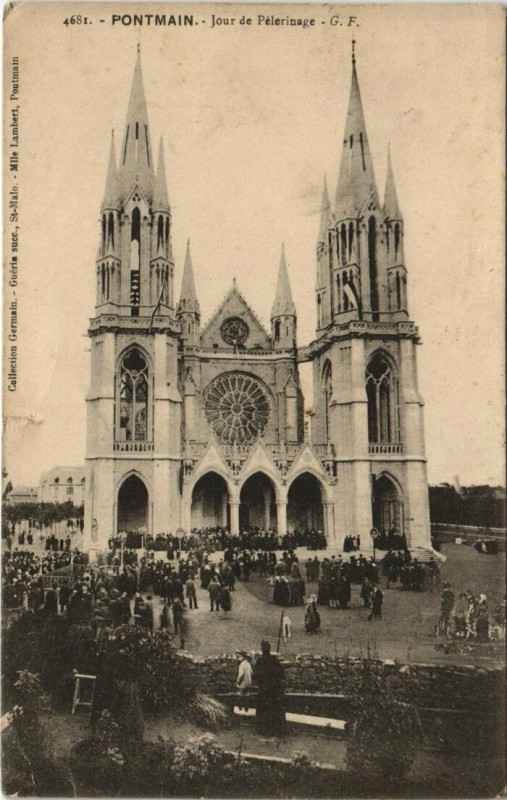 Carte postale ancienne Montmain - Jour de Pelerinage