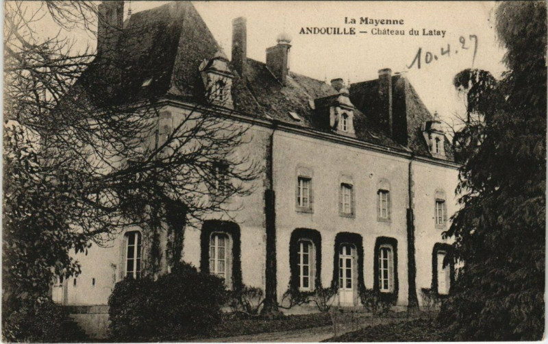 Carte postale ancienne La Mayenne Andouille - Chateau du Latay à Mayenne