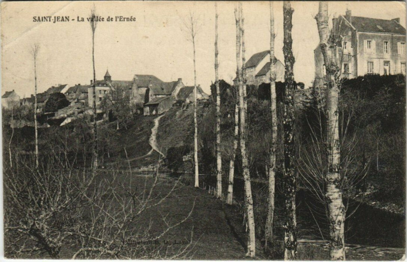Carte postale ancienne Saint-Jean - La vallee de l'Ernee