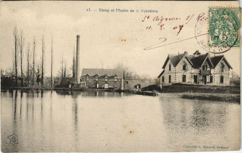 Carte postale ancienne Etang et Moulin de la Dyardiere