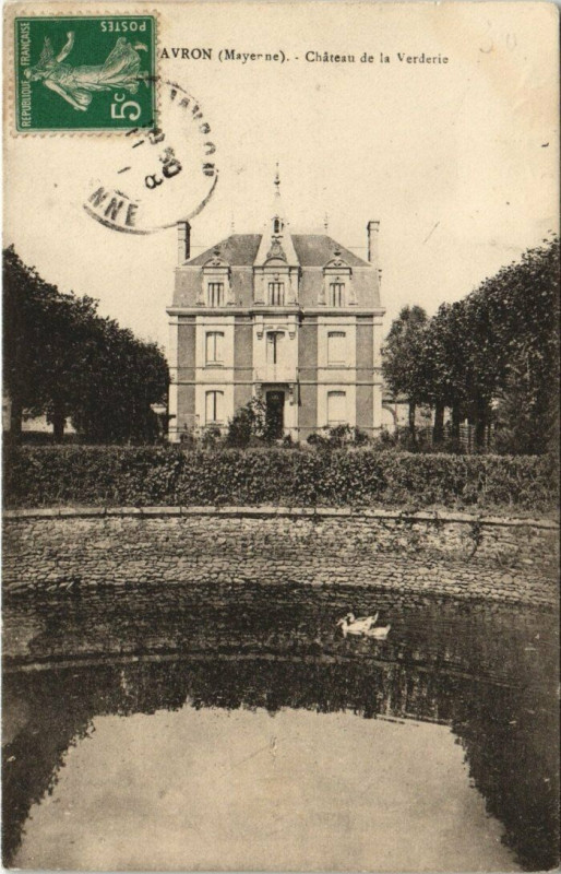 Carte postale ancienne Avron - Chateu de la Verderie