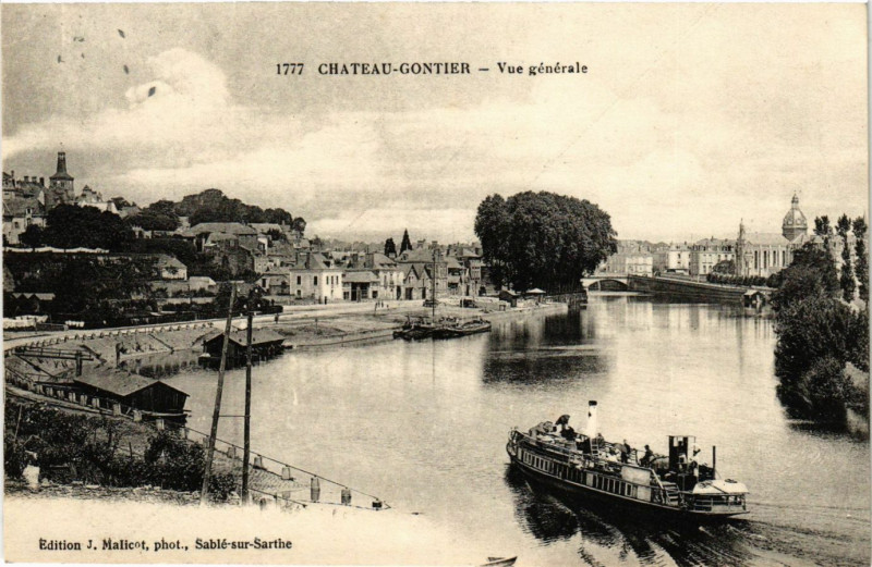 Carte postale ancienne Chateau Gontier-Vue Générale