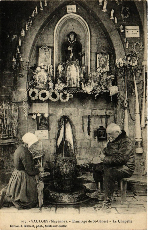 Carte postale ancienne Saulges - Ermitage de St.-Cenere à Saulges