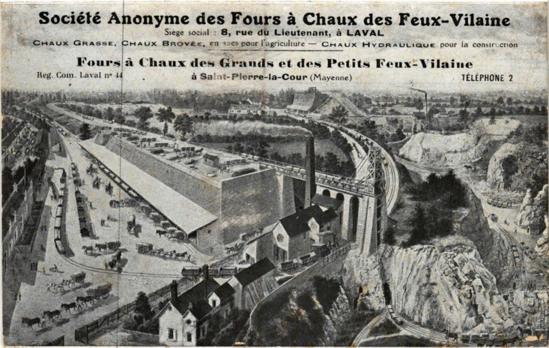 Carte postale ancienne Saint-Pierre la Cour à Saint-Pierre-la-Cour