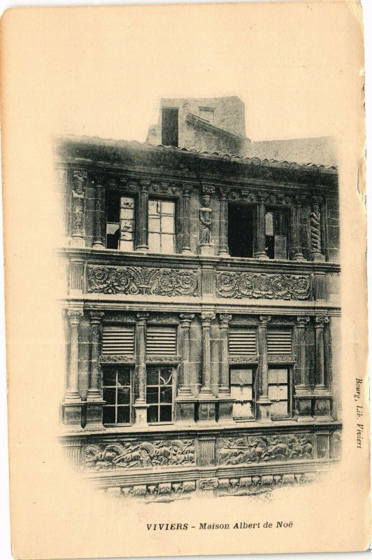 Carte postale ancienne Viviers .- Maison albert