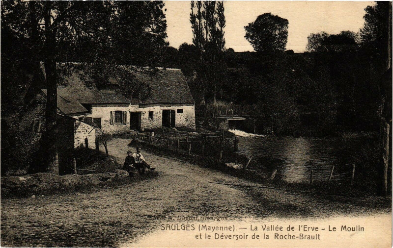 Carte postale ancienne Saugles .- La vallee de l'erve