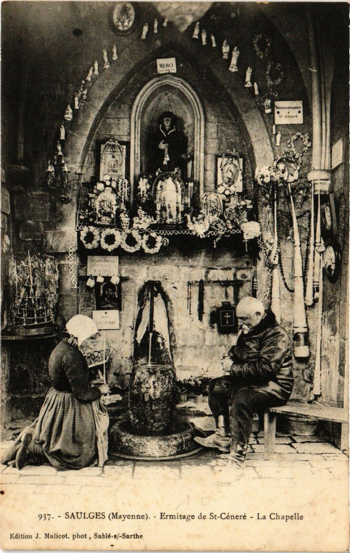 Carte postale ancienne Saugles .- Ermitage de st cenere