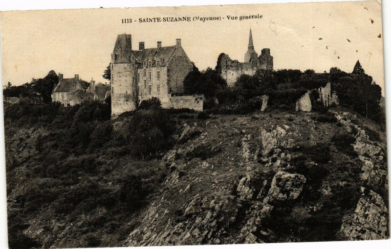 Carte postale ancienne Saint Suzanne .- Vue generale