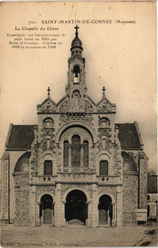 Carte postale ancienne Saint Martin De Connee .- lA Chapelle Du Chene