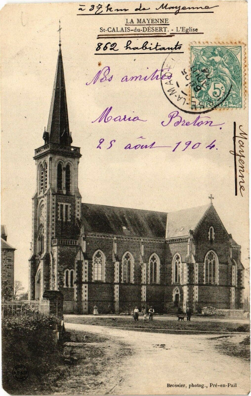 Carte postale ancienne La mayenne .- St. calais du desert à Mayenne