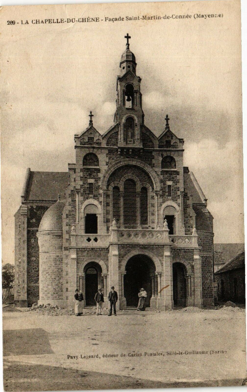 Carte postale ancienne La chapelle du chene .- Facade saint martin