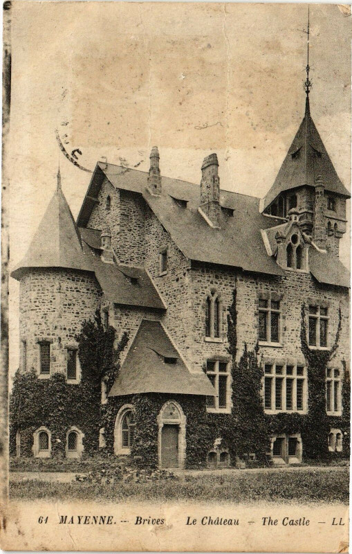 Carte postale ancienne Brives .- Le chateau