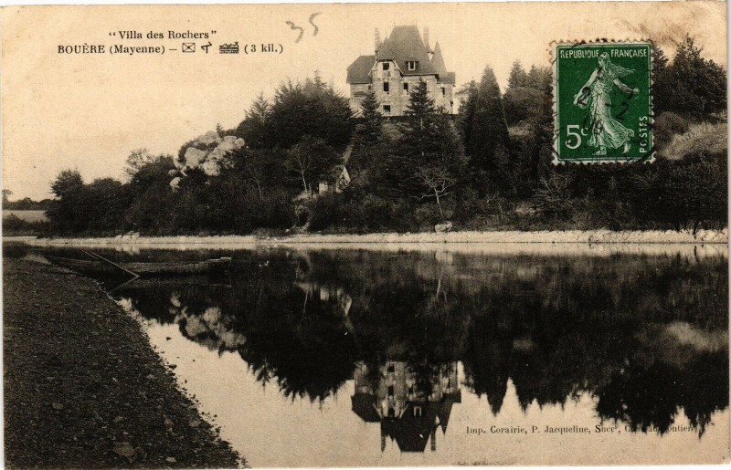 Carte postale ancienne Bouere .- Mayenne à Bouère