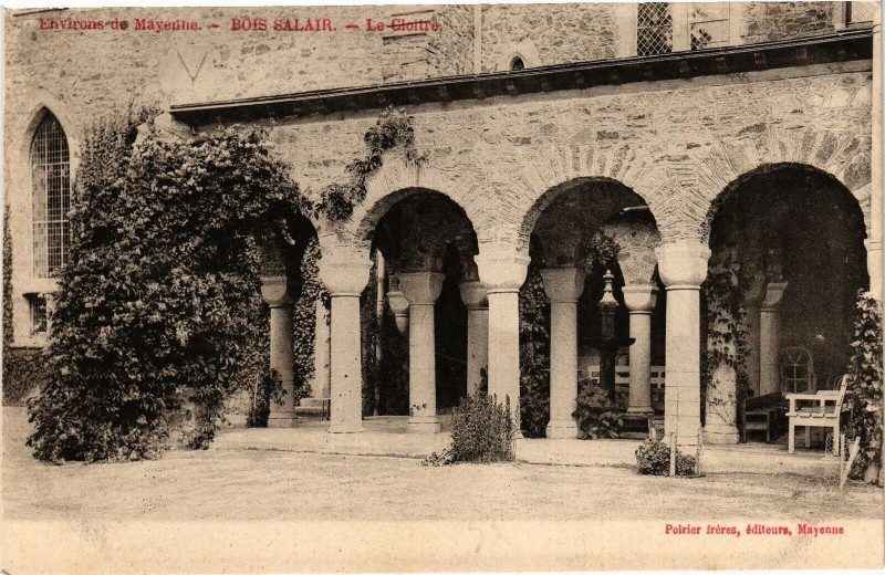 Carte postale ancienne Bois Salair .- lE Cloitre