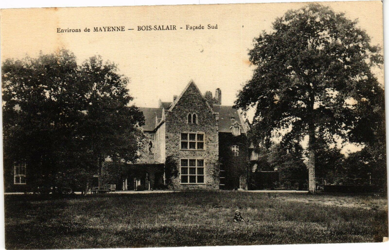Carte postale ancienne Bois Salair .- Facade sud