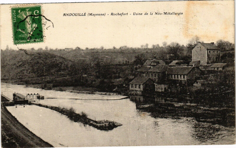 Carte postale ancienne Andouille.- Rochefort