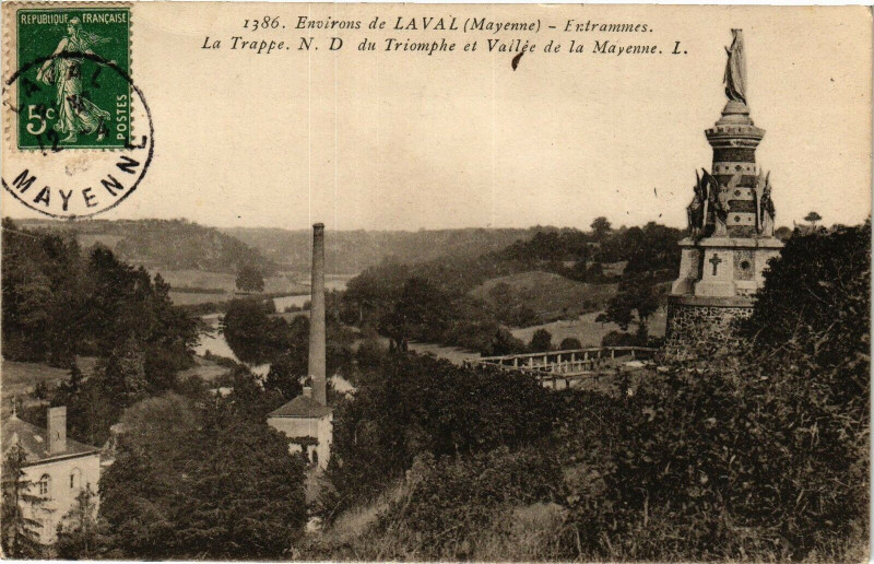 Carte postale ancienne Environs De Laval .- Entrammes à Laval