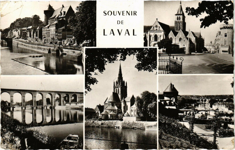 Carte postale ancienne Souvenir de Laval à Laval
