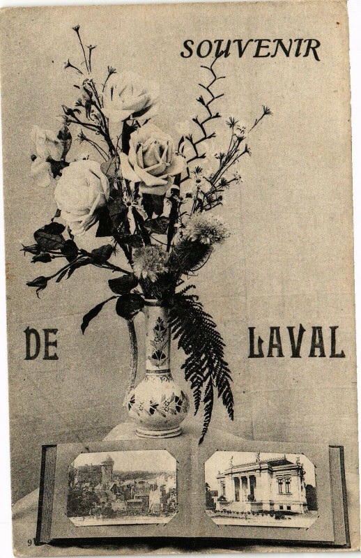 Carte postale ancienne Souvenir de Laval à Laval