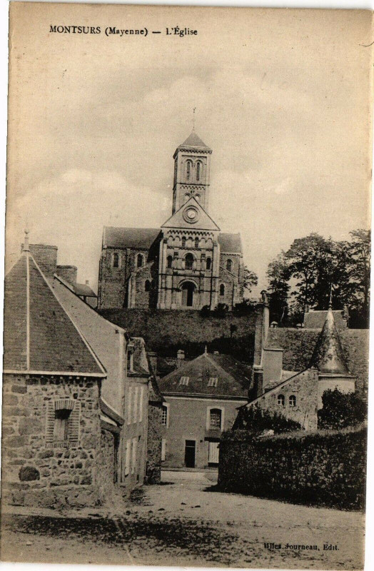 Carte postale ancienne Montsurs-L'Eglise à Montsûrs
