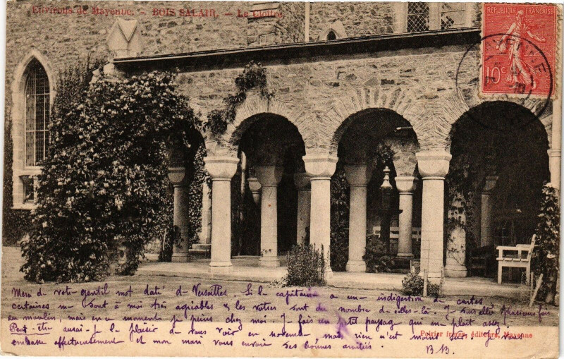 Carte postale ancienne Mayenne-Bois Salain-Le Cloitre à Mayenne