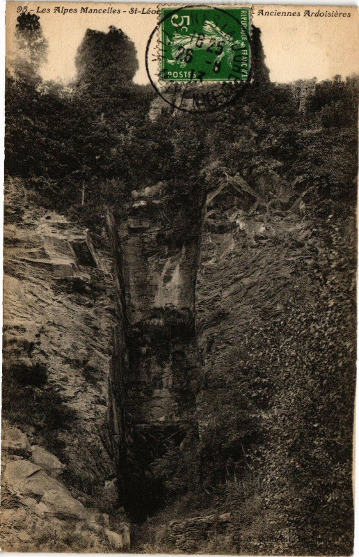 Carte postale ancienne Les Alpes Mancelles-St Léon