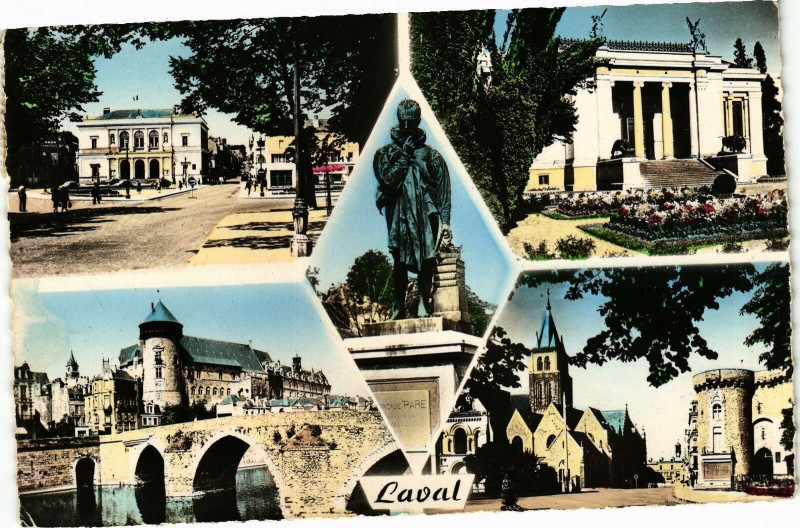 Carte postale ancienne Laval à Laval