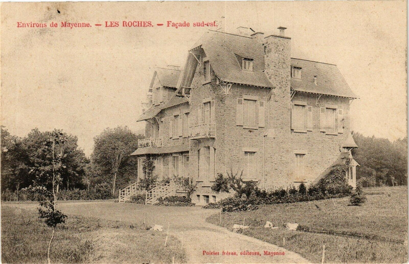 Carte postale ancienne Mayenne-Les Roches à Mayenne