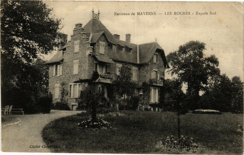 Carte postale ancienne Mayenne-Les Roches à Mayenne