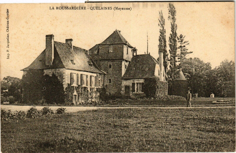 Carte postale ancienne Mayenne-La Roussardiére-Quelaines à Mayenne
