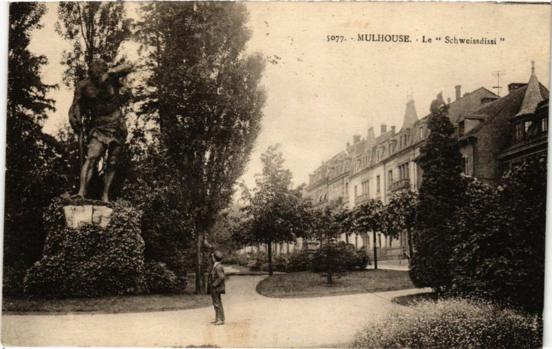 Carte postale ancienne Mulhouse - La Schweissdissi à Mulhouse