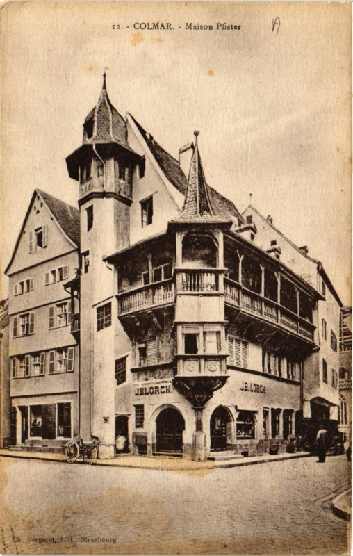 Carte postale ancienne Colmar - Maison Pfister à Colmar