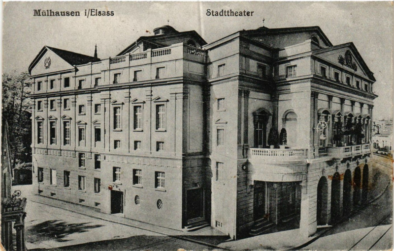 Carte postale ancienne Mulhausen - Stadttheater