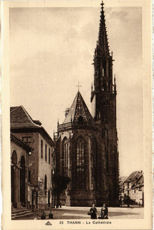 Carte postale ancienne Thann - La Cathédrale à Thann