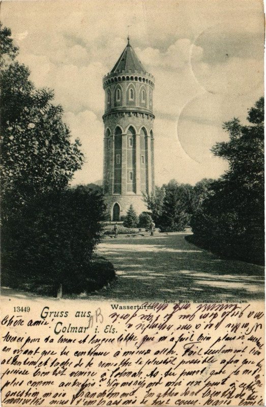 Carte postale ancienne Gruss aus Colam - Wasserturm