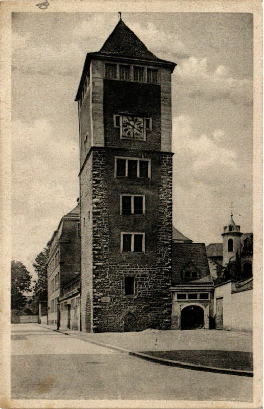Carte postale ancienne Mulhouse - La Tour du Diable à Mulhouse