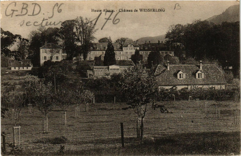 Carte postale ancienne Haute Alsace - Chateau de Weserling