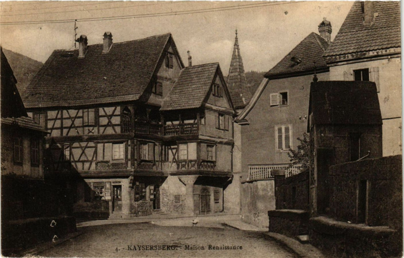 Carte postale ancienne Kaysersberg - Maison Renaissance