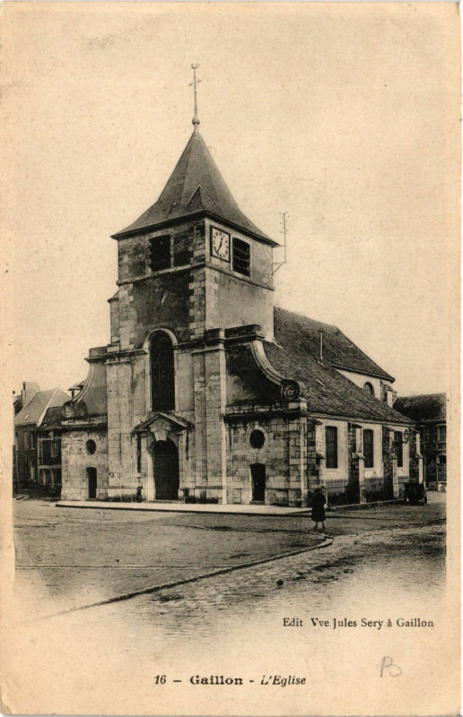 Carte postale ancienne Gaillon - L'Eglise à Gaillon
