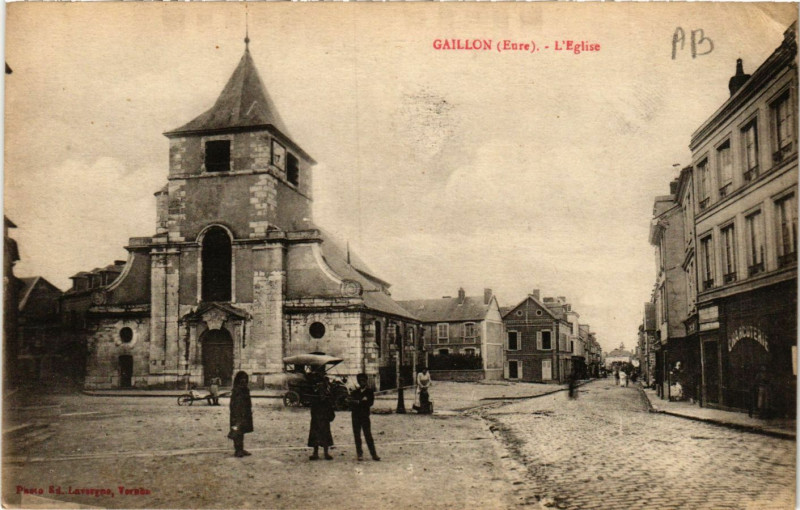 Carte postale ancienne Gaillon - L'Eglise à Gaillon