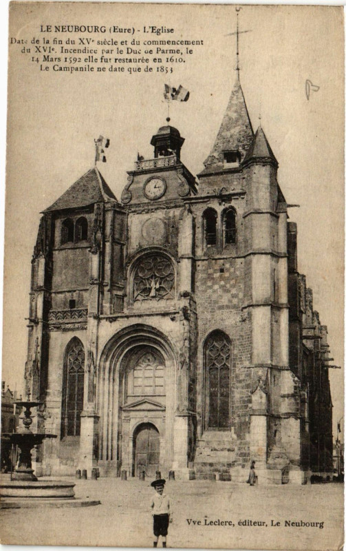 Carte postale ancienne Le Neubourg - l'Eglise au Neubourg