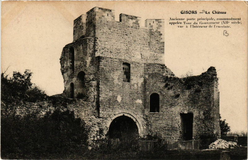 Carte postale ancienne Gisors - Le Chateau à Gisors
