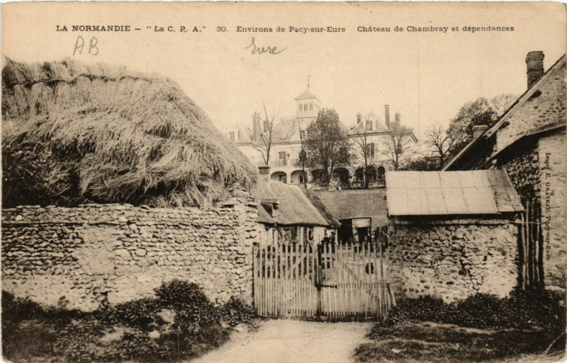 Carte postale ancienne La Normandie - Env. de Pacy-sur-Eure - Chateau de à Pacy-sur-Eure