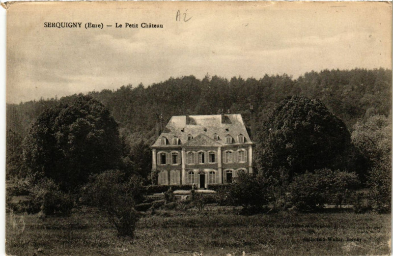 Carte postale ancienne Serquigny - Le Pont Chateau à Serquigny