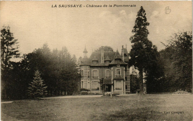 Carte postale ancienne La Saussaye - Chateau de la Pommeraie à La Saussaye