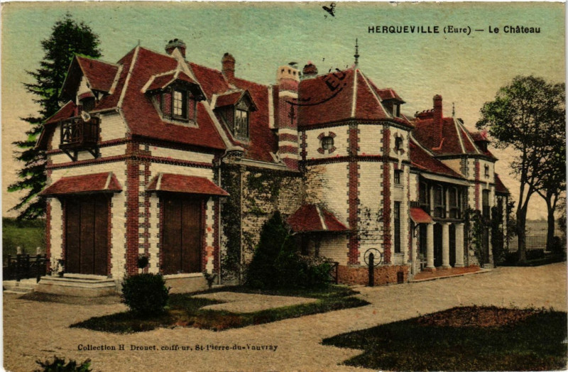 Carte postale ancienne Herqueville - Le Chateau à Herqueville