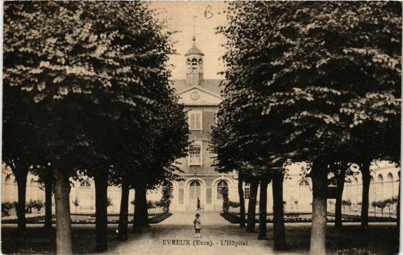 Carte postale ancienne Evreux - L'Hopital à Évreux